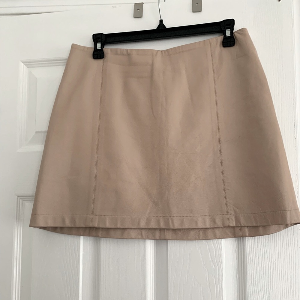 Reformation Leather skirt